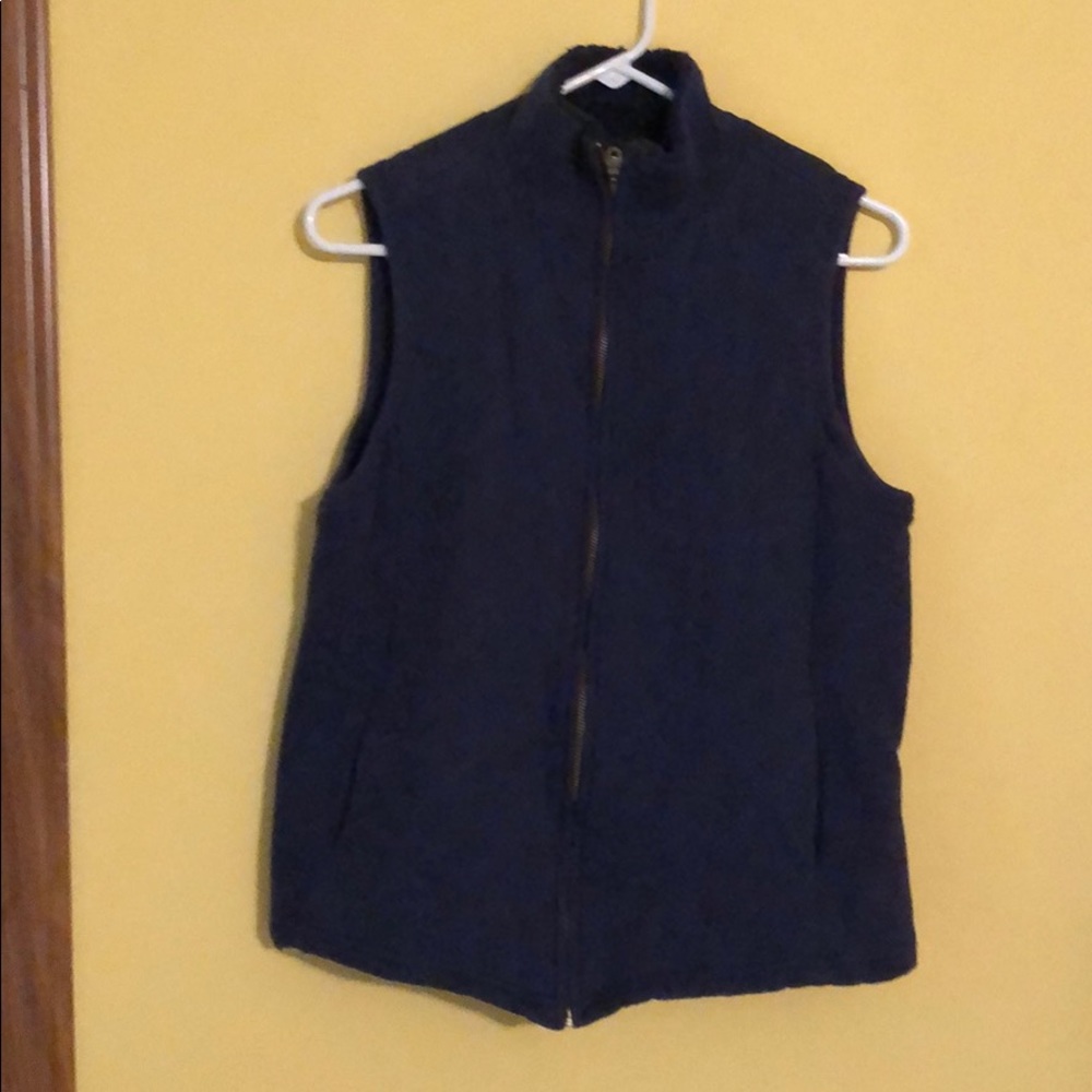 Coldwater Creek blue quilted vest